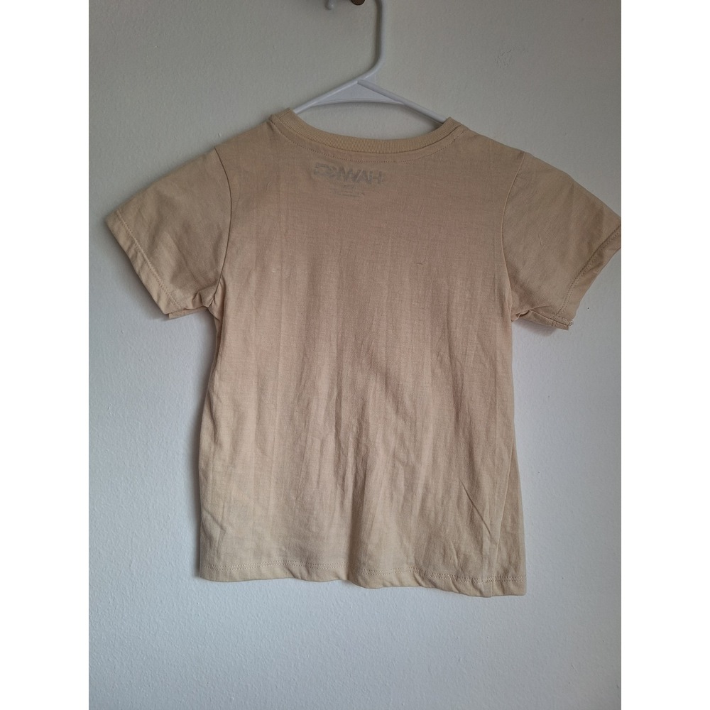 Hawke & Co Boys 3 Piece Set Striped Button Down Graphic Tee Olive Shorts NEW - Picture 4 of 5